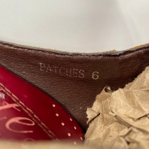 Elite by Corkys‎ Patches Multi Color Leather Patchwork Heeled Mules Size 6 - Picture 4 of 9